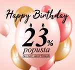 Slavimo 23 rođendan i poklanjamo -23% popusta!