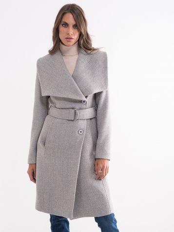 Ženski sivi kaput