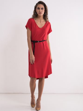Crvena basic haljina